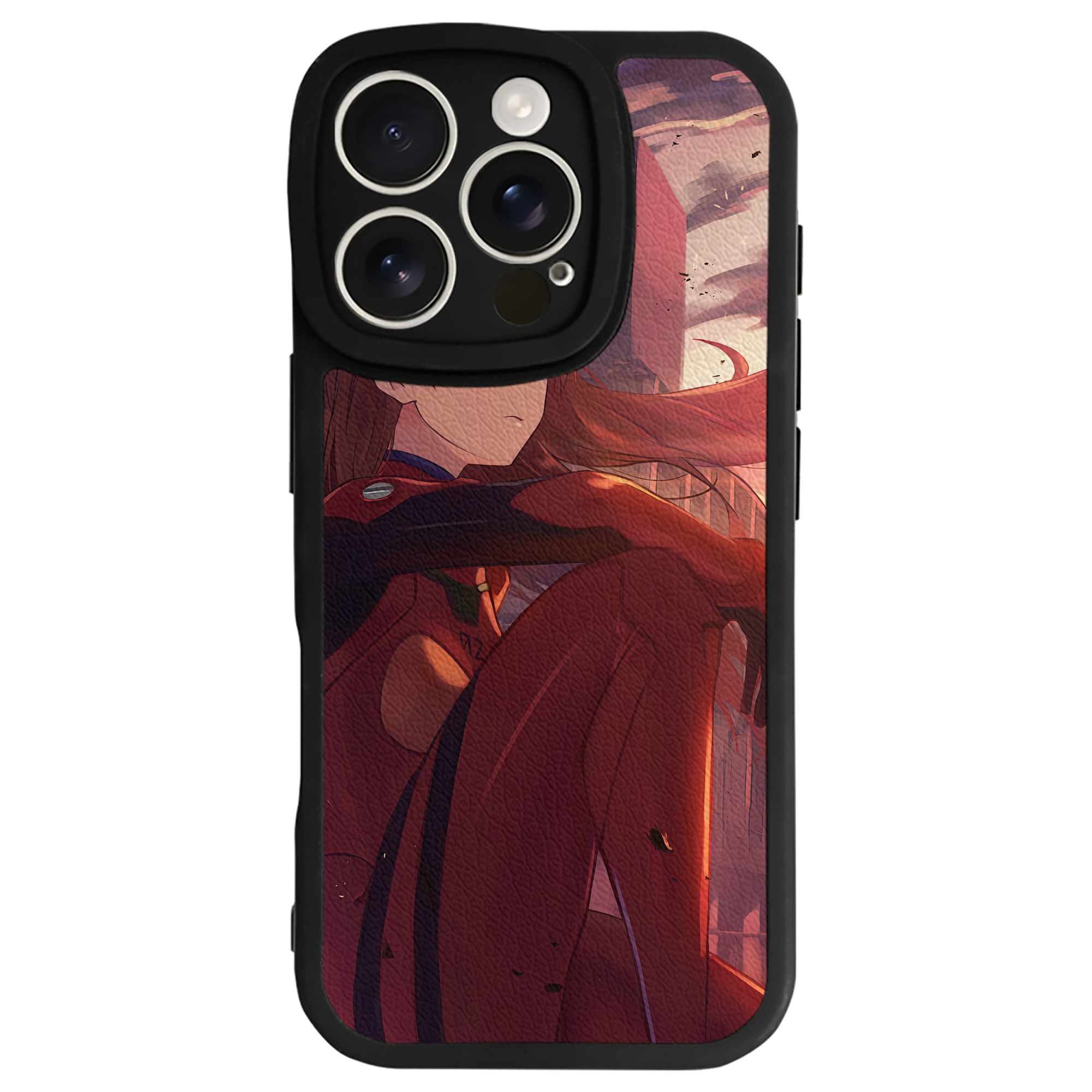 （画像用） EVA 新世紀エヴァンゲリオン 【iPhone 16シリーズ対応】シリコンスマホケース（レザー調） 材質：シリコン